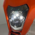 Motorcycle Headlight LED Enduro for KTM EXC XC SX MX XC 125 250 300 450 Universal Supermoto Dirt Bike Motocross Headlights Plate.