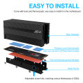 JEYI Cooling Warship Dust-proof Heatsink Gold Bar NVME NGFF M.2 2280 Aluminum Sheet Thermal Conductivity Silicon Wafer Cooler. 