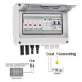 Solar photovoltaic PV Combiner Box With Lightning Protection 2 input 1 out DC 600V Fuse MCB SPD Waterproof Box IP65 Wholesale. 