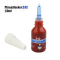 1Pc 10ml 242 Medium Strength Threadlocker Blue Locker Anaerobic Glue Quick Fixing Tool For Locking Sealing M6 To M20 Thread Tool. 