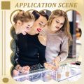 Metal T Bar Earring Display Stand Jewelry Stand with Wooden Round Base Earring Hanging Holders Jewelry Organizer.