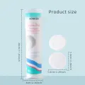 100pcs soft and breathable circular makeup remover pads, double-sided textured cotton pads, used for daily facial cleansing. 