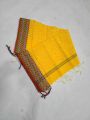 8 hand Khesh Tangail new Yellow Colour baby Saree For Small Baby - Sari.