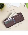 Men's Wallet Pu Leather Brown Business Card Holder Case Short Coin Purse 2023 Money Bag. 