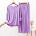 Plain Neck stylish night dress for girls. 