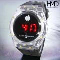 Transparent Touch Screen Digital Watch. 