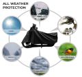 Autofy Universal Bike Cover UV Protection & Dustproof Bike Body Cover for Two Wheeler Bike Scooter Scooty Activa (Black). 