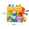 Soft Baby Books 3D Touch Feel High Contrast Cloth Book Sensory Early Learning Stroller Toys for Infant Toddler Gifts 0-12 Months. 