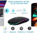 HP Ultra Slim Dual Mode Bluetooth mouse Rechargeable Battery Gaming RGB USB Wireless Optical Mouse With Silent Clicks Black 2.4G Backlit Mice – Plug and Play. 