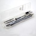Professional Drawing Compass Setting Geometry/Mathematics OR Engineer Students Drawing Metal Compass With Pencil Leads Ink Drawer - 5pc Set. 
