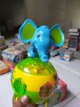 Elephant Ball Toy with Star Flash Lighting and Beautiful Music Battery Operated. 