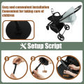 Stroller Mirror 360° Rotating, Shatterproof with Non-Slip Silicone Leg for a Full, Secure View of Your Baby.