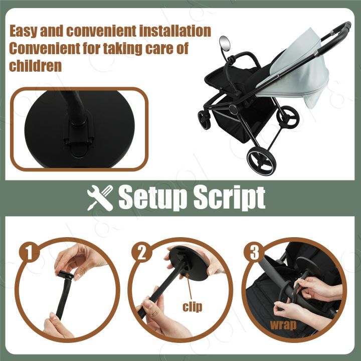 Stroller%20Mirror%20360%C2%B0%20Rotating,%20Shatterproof%20with%20Non-Slip%20Silicone%20Leg%20for%20a%20Full,%20Secure%20View%20of%20Your%20Baby%20-%20Image%203