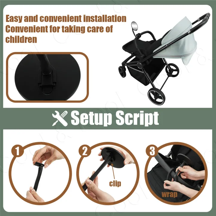 Stroller%20Mirror%20360%C2%B0%20Rotating,%20Shatterproof%20with%20Non-Slip%20Silicone%20Leg%20for%20a%20Full,%20Secure%20View%20of%20Your%20Baby%20-%20Image%203