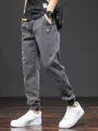 Spring Summer Black Blue Cargo Jeans Men Streetwear Denim Jogger Pants Men Baggy Harem Jean Trousers Plus Size. 