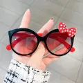 1-2PCS AdTosdocument Night Sunglasses Bow Decor Big Frame Teen Boys Girls Outdoor Party Vacation Travel Sun Glasses for Children. 