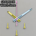 GRAMOCK 3.5*8.5*13*13.5mm VK63 Watch Hands Watch Needle Hands Green Luminous Fit VK63 VK64 Quarzt Movement Replace Parts. 