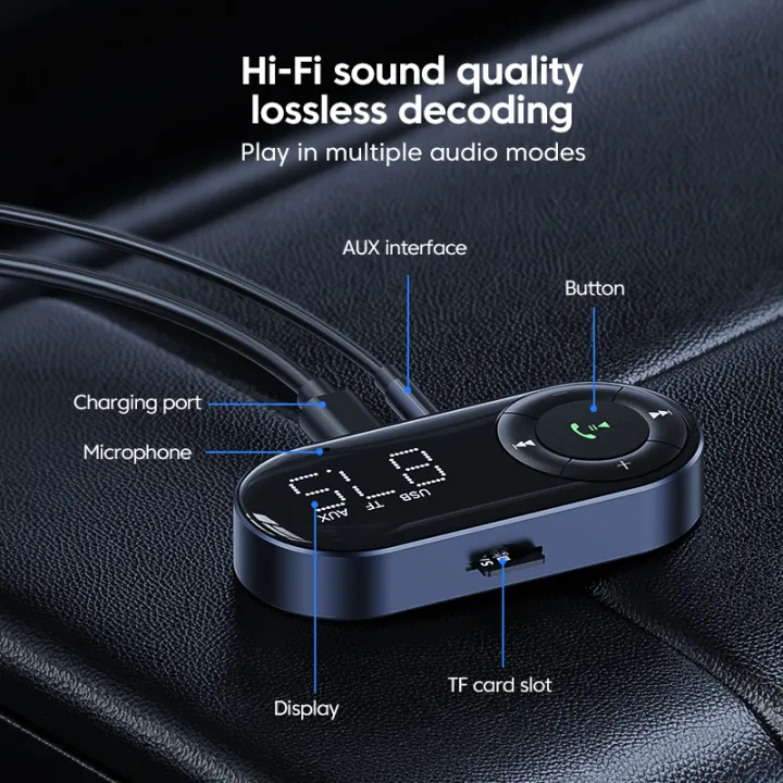 Mode%20FM%20Car%20Receiver%20AUX%20Car%20Bluetooth%205.3%20Receiver%20Car%20Bluetooth%20Audio%20Receiver%20-%20Image%204