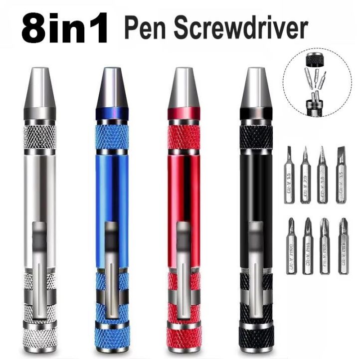 Multifunction 8 In 1 Pocket Precision Mini Screwdriver Pen Mobile phone ...
