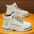 2025 A/W New Men's Mid-High Top Outdoor Work Boots - Zip-Up, Hiking Casual Sports Mountaineering Style.