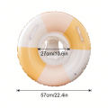 1PC Inflatable Swim Ring Pool Float Ring PVC Durable Floating Tube with Grip Handles Summer Pool Beach Relaxation. 