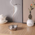 Stainless Steel Tray Base With Mosquito Coil Slot, Ash Holder Multi-Utility. 