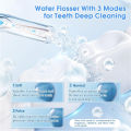 220ml Dental Irrigator Hygiene Portable Oral Cleaning Electric Sonic Teeth Scaler Tooth Calculus Stains Tartar Remover Tool.