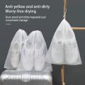 10pcs/20pcs Shoes Storage Bag Closet Organizer Non Woven Travel Portable Dust Proof Pocket Clothing Classified Hanging Bags.