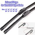 1Pc Car Windshield Wiper Blades U-type Universal Soft  Frameless Bracketless Car Wipers. 