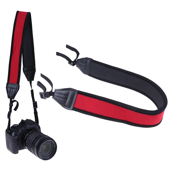 Skidproof%20neoprene%20red%20neck%20strap%20for%20dslr%20camera%20binocular%20%20%20fuji%20-%20Image%205