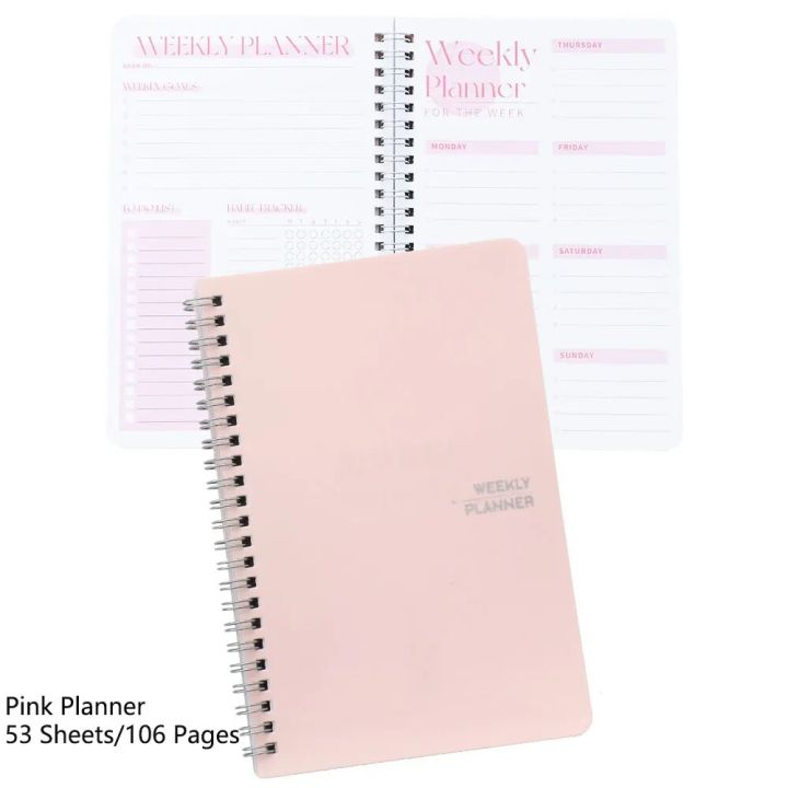 53%20Sheets%20Undated%20Weekly%20Planner%20PVC%20Hardcover%20Notebook%20Weekly%20Goal%20To%20Do%20List%20Academic%20Planner%20Daily%20Schedules%20Priorities%20-%20Image%207