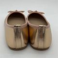 Eilyken Fashion Bowknot Round Toe Women's Flat Comfort Slip-On Ladies Ballerina Single Elegant Mules  Gold Silver Shoes. 