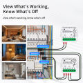 Tuya WiFi Energy Smart Meter 1CH 2CH 80A Current Transformer Clamp Monitor Solar PV System Power Production Consumption Monitor. 