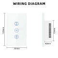 LiwoKit Tuya Wifi Smart Touch Curtain Switch Blind Switch for Electric Window Motor Support Alexa  Home Alice. 