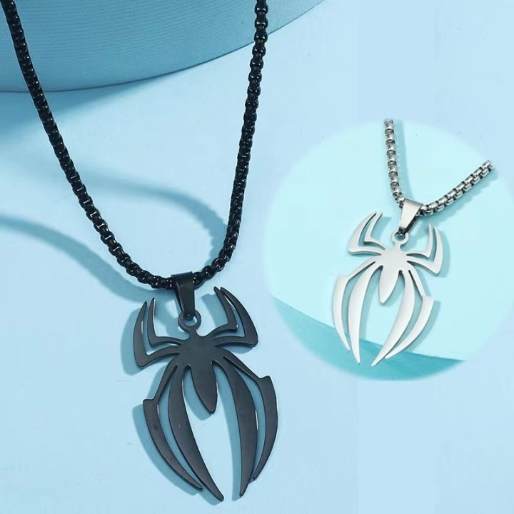 Spider%20Shape%20Cosplay%20Necklace%20Men%20Stainless%20Steel%20Pendant%20Chain%20Choker%20Jewelry%20Accessories%20Props%20%20-%20Image%206