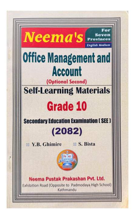 Neema's Office Management And Account (English Medium) Self-Learning ...