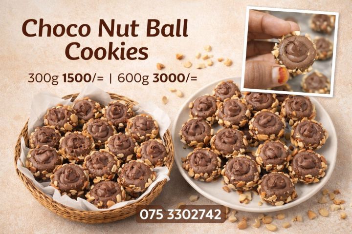choco Nut ball cookies