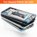 6.67" POCO X6 Display Screen Replacement for Xiaomi Poco X6 23122PCD1G 23122PCD1I Lcd Display Digital Touch Screen with Frame. 