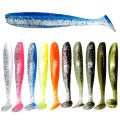 10Pcs/Bag 70mm 90mm 120mm Swim Bait Lure Soft Plastics 2 Inch Saltwater Paddle Tail Swimbait.
