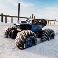 4DRC New Y10 Remote Control Car 2.4G Rc Boat Waterproof Amphibious Stunt Car 4WD All Terrain Truck Toys for Kids Birthday . 