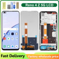 6.57" Screen For OPPO Reno4 Z 5G LCD Display Touch Digitizer Screen Sensor with Frame for Reno 4 Z CPH2065 LCD. 