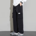 Becoolman-style pants American style fashion casual trousers men side pockets pants lightweight and breathable ice fiber design. 