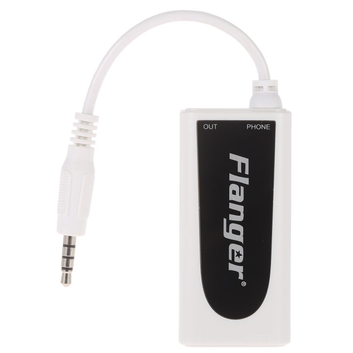 Flanger FC-21 Guitar Connector Converter Electric Guitar Bass to Mobile Phone Tablet Adapter Compatible with iPhone/iPad Android