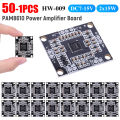 1-50PC PAM8610 Module Digital 2x15W DC7-15V Audio Power Amplifier Board Class D Dual Channel Stereo Voice Sound Amplifier Module.