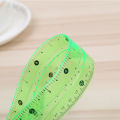 Plastic ruler flexible twist soft ruler student stationery random pattern 30 cm. 
