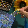 1 Pc Retro Floral Painting Metal Bookmark Hollow Bronzing Bookmark With Tassel Stationery Gifts For Book Club Reader. 