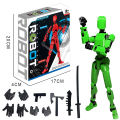 3D Printed Mannequin Dummy Model Funny Multi-Jointed Movable Shape Shift Robot 2.0 Action Figures Toys for Kids Birthday .