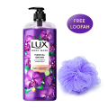 LUX Magical Orchid Body Wash with Black Orchid & Juniper Oil, 750 ml (Free Loofah). 