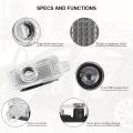 4pcs LED Car Door Light Courtesy Logo Projector Welcome Lamp For audi A1 A3 A4 A5 A6 A7 Q3 Q5 Q7 R8 B5 B6 B8 RS Car Accessories. 