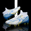 New Men's Football Shoes Anti slip Boots AG/FG Long Nail Shoes Indoor and Outdoor Lawn Football Boots. 